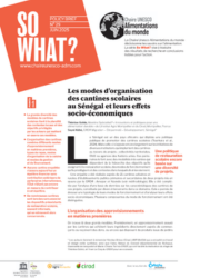 illustrtation article : Les modes d’organisation des cantines scolaires au Sénégal et leurs effets socio-économiques