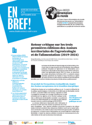 Retour critique sur les trois premières éditions des Assises territoriales de l’agroécologie et de l’alimentation