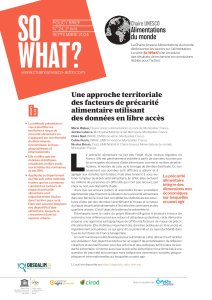 N°24 / Une approche territoriale des facteurs de précarité alimentaire utilisant des données en libre accès
