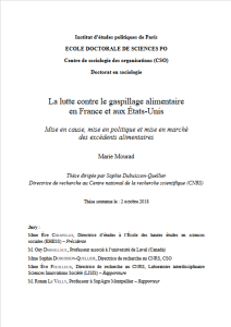 La lutte contre le gaspillage alimentaire en France et aux États-Unis : mise en cause, mise en politique et mise en marché des excédents alimentaires
