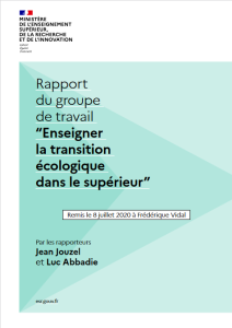 Rapport du groupe de travail « Enseigner la transition écologique dans le supérieur »