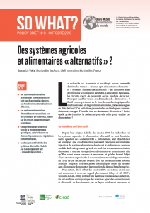 N°8/ Des systèmes agricoles et alimentaires 