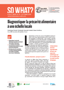 N°10/ Diagnostiquer la précarité alimentaire à une échelle locale