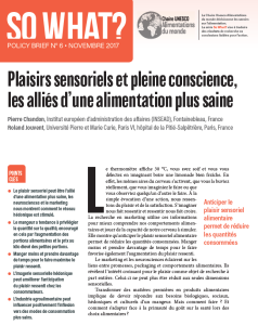 N°6/ Plaisirs sensoriels et pleine conscience, les alliés d’une alimentation plus saine