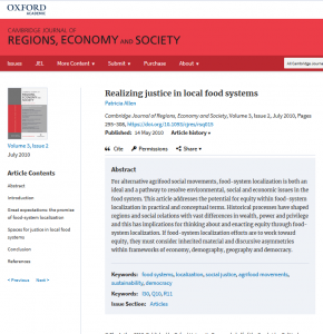 Realizing justice in local food systems